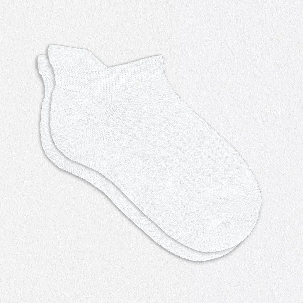 White Ankle Socks for Men & Women - Plain Comfort