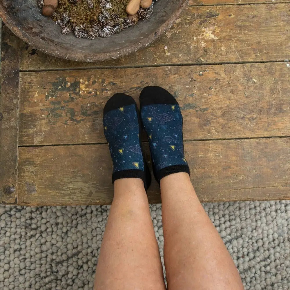 Flower Friends ankle socks - no tight elastic comfort band