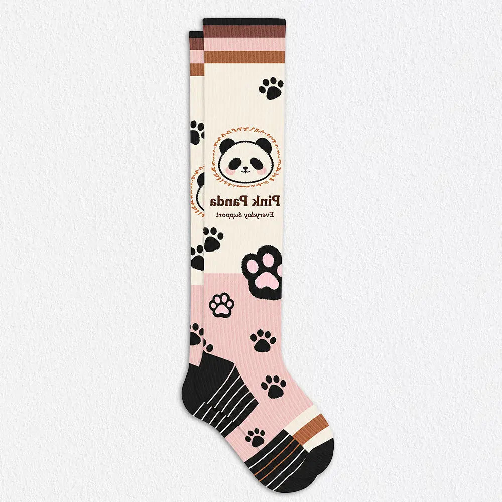 Voysox Compression Socks‑Panda Print