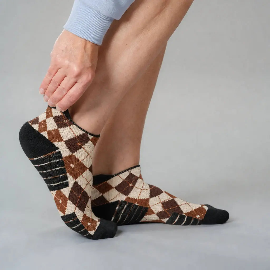 Voysox Ankle Compression Socks - Vintage Collegiate Style
