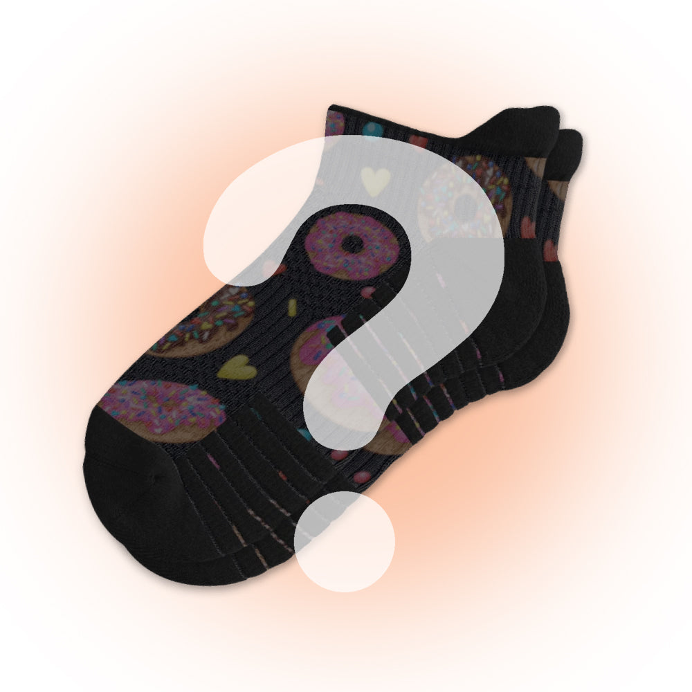 Ankle Compression Socks-Custom Printed Socks, 5 Pairs Total