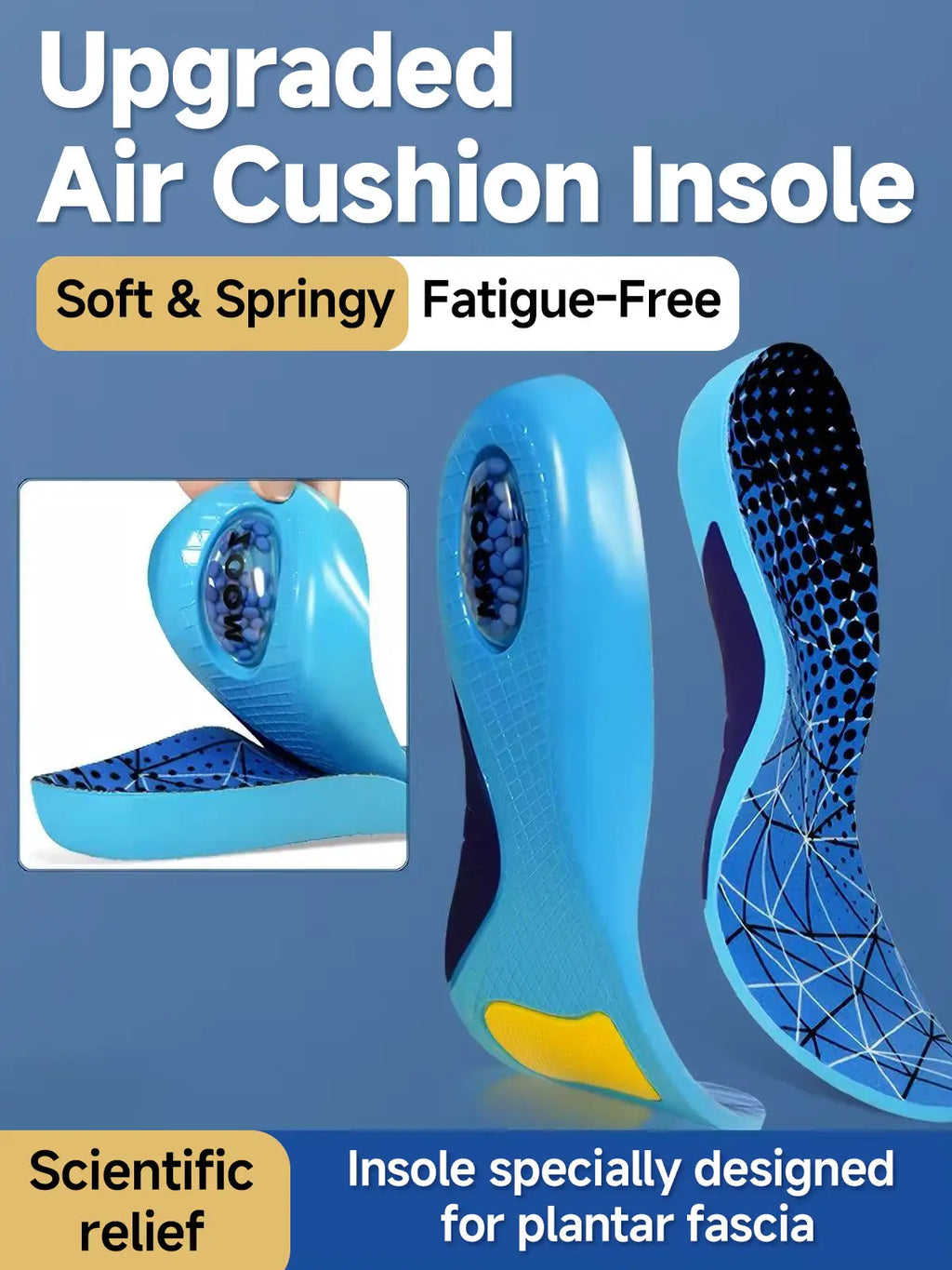 Air Cushion Orthotic Insoles for All-Day Foot Comfort