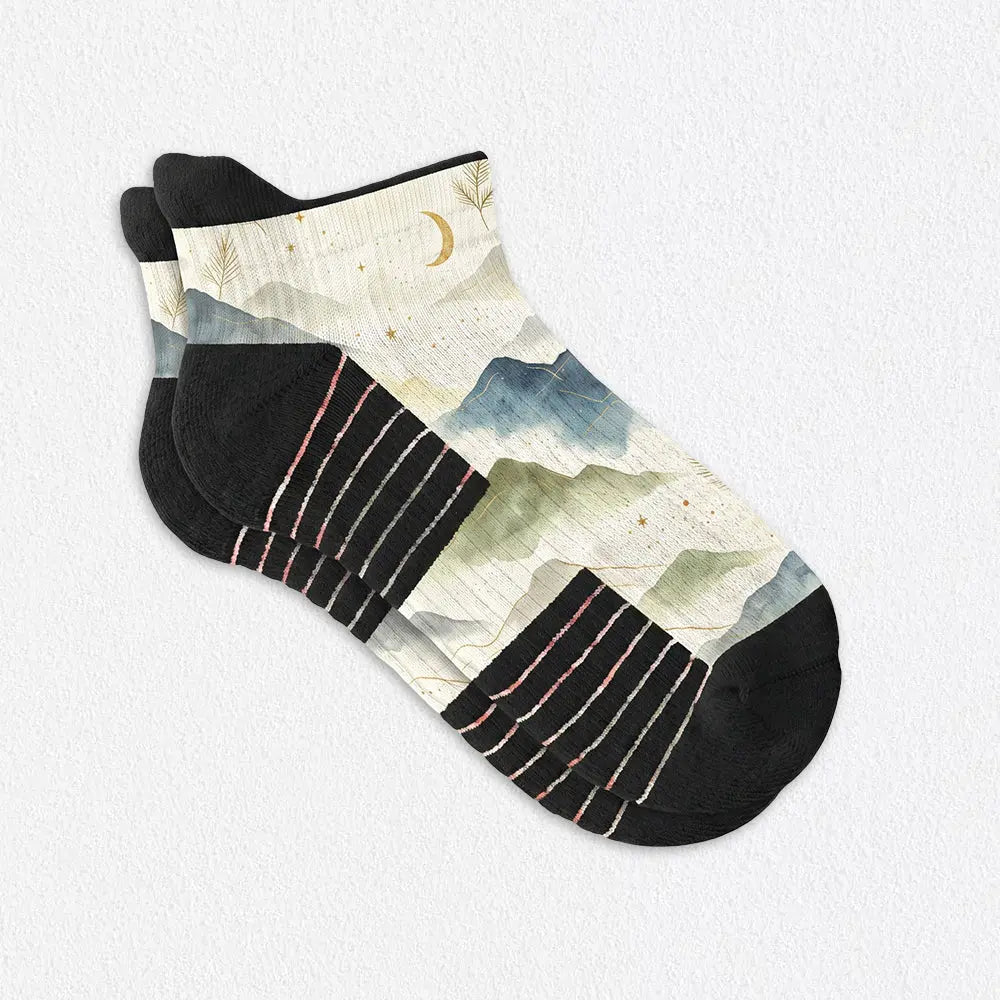 Voysox Ankle Compression Socks‑Ink‑Wash Style