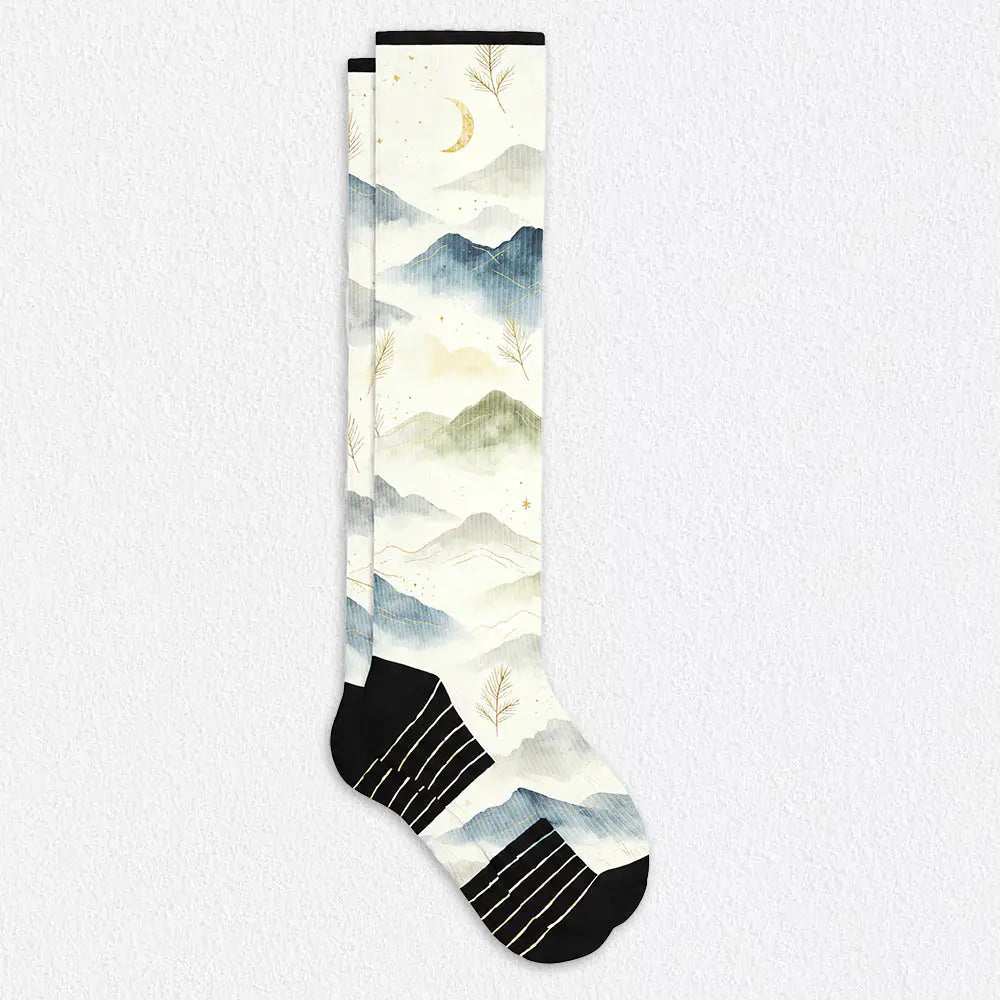 Voysox Compression Socks ‑ Ink‑Wash Style
