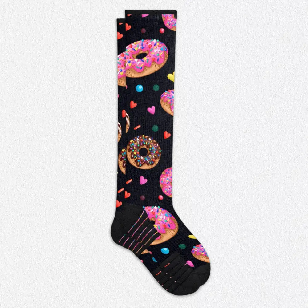 Donut Delight Compression Stockings for Long Flights