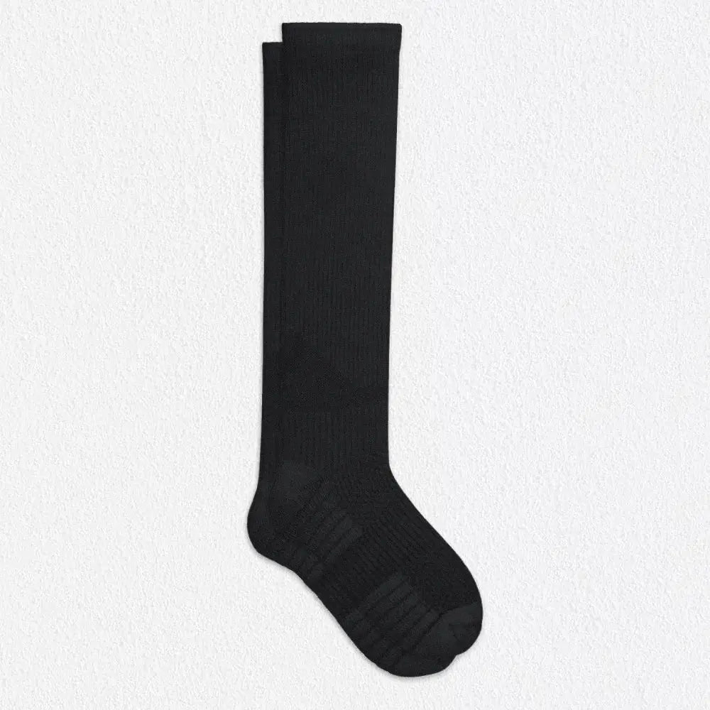 Black Compression Stockings for Men | Knee High 12-15 mmHg