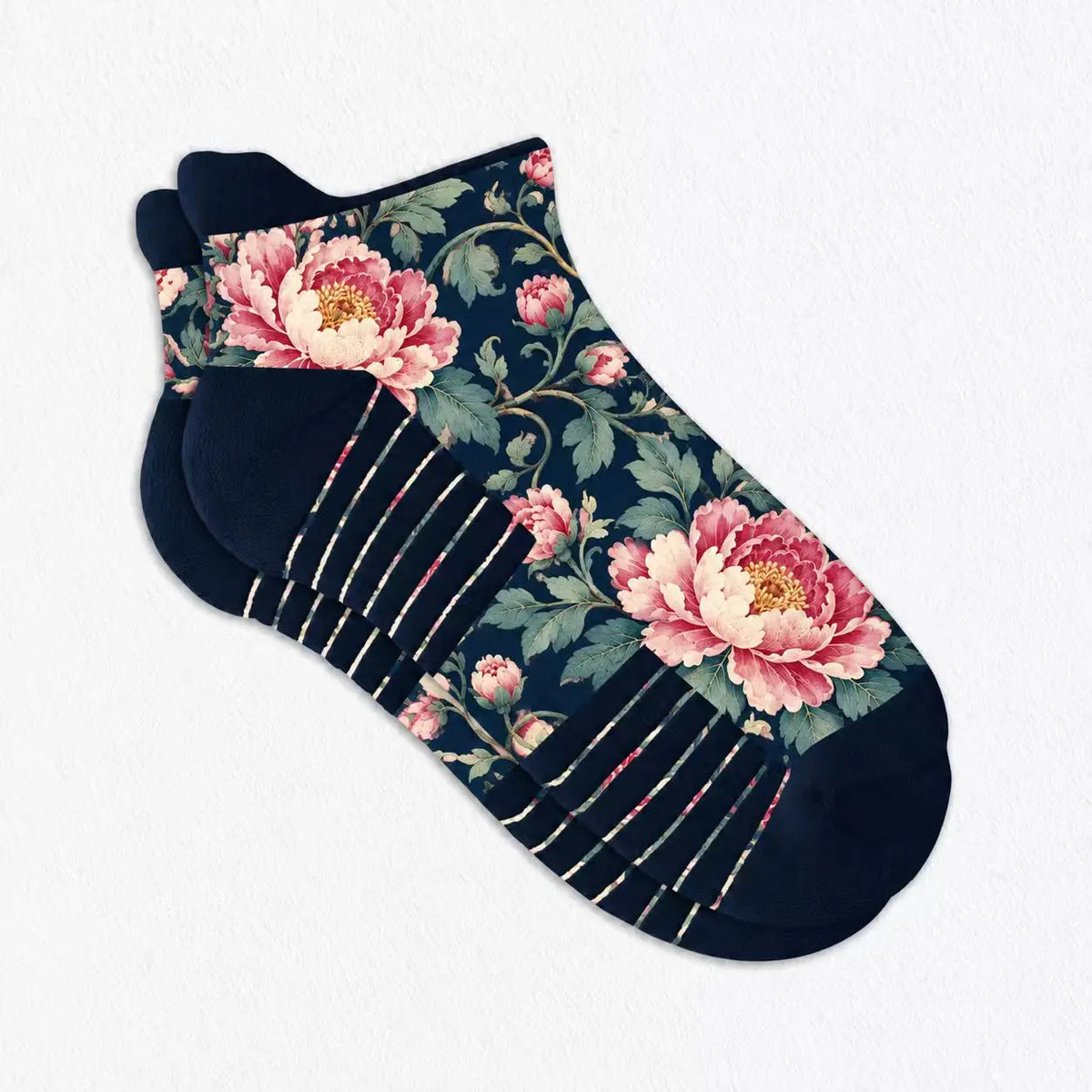 voysox Ankle Compression Socks-National Beauty Peony