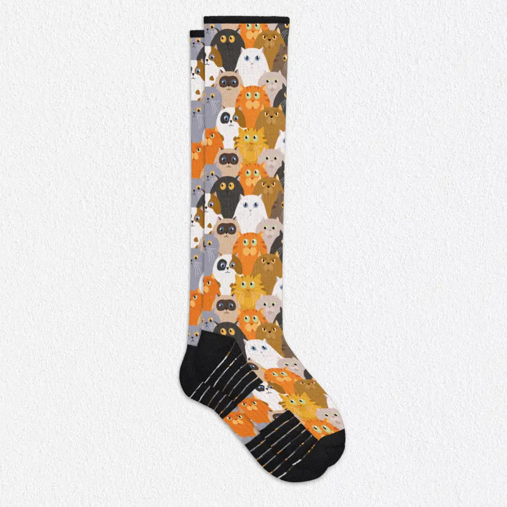 Cats Compression Stockings for Circulation | Knee High