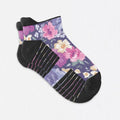 Floral Ankle Compression Socks for Sensitive Skin | 14 mmHg