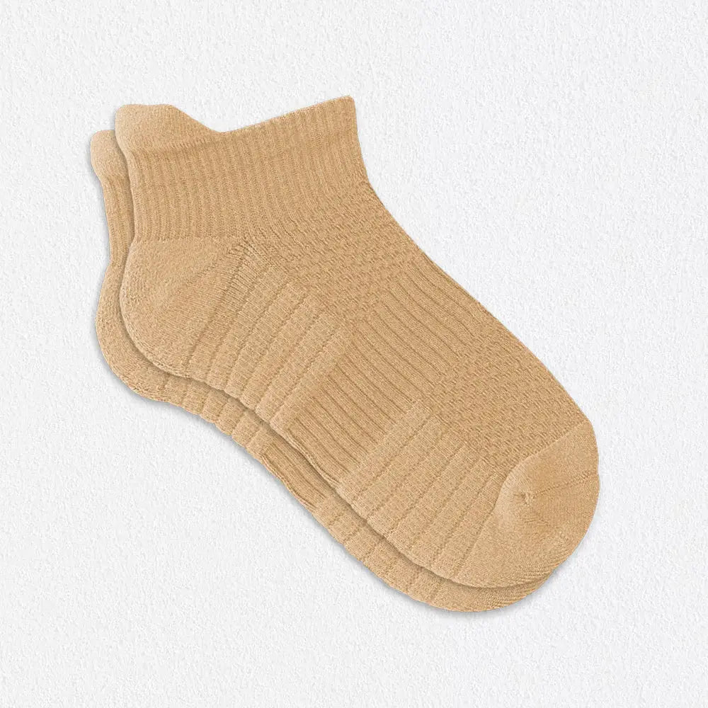 Tan Ankle Compression Socks for Men | 14 mmHg