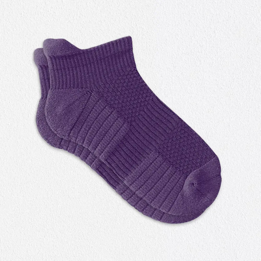 Royal Purple Ankle Compression Socks for Elderly | 14 mmHg