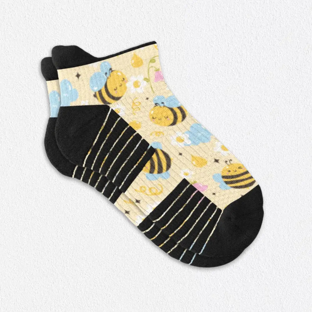 Low Cut Compression Socks - 14 mmHg Bamboo Support