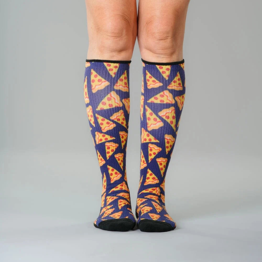 Pizza Party Compression Socks