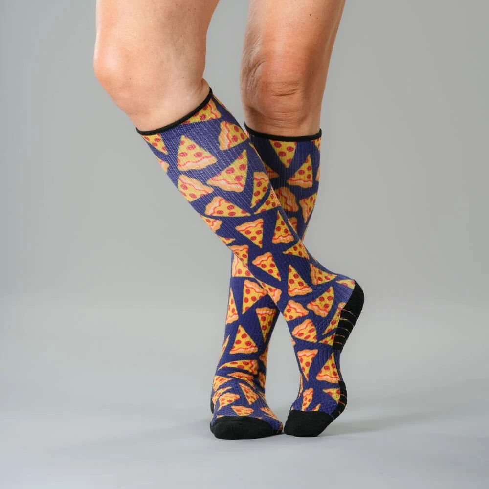 Pizza Party Compression Socks