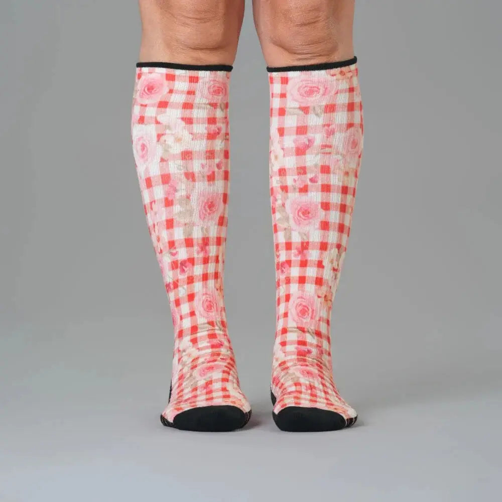 Compression Socks 1 - fabric detail close-up
