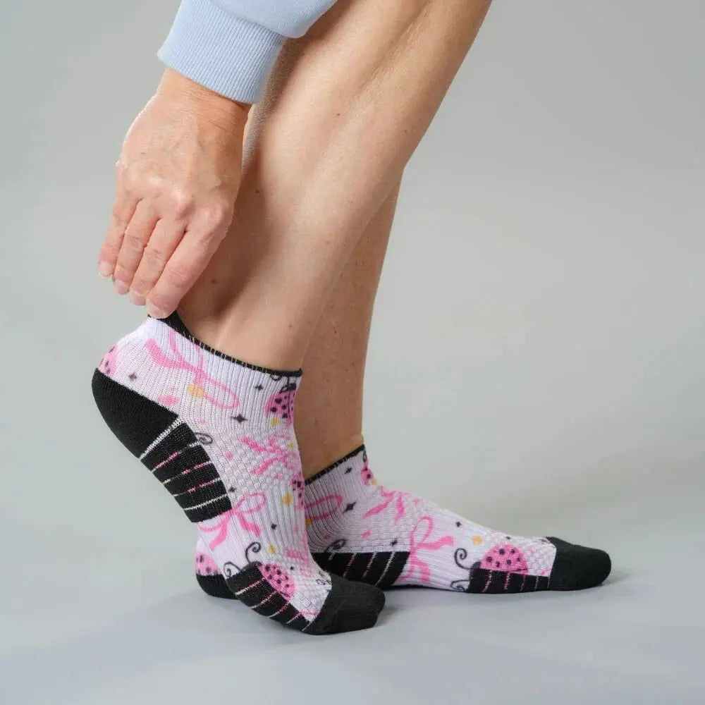 Ankle Compression Socks - cushioned sole detail