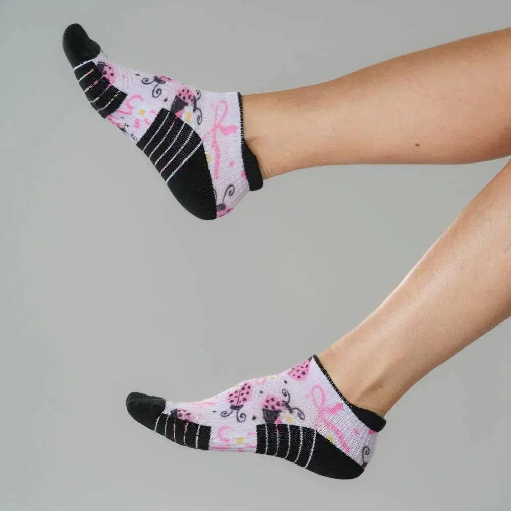 Ankle Compression Socks - breathable knit detail
