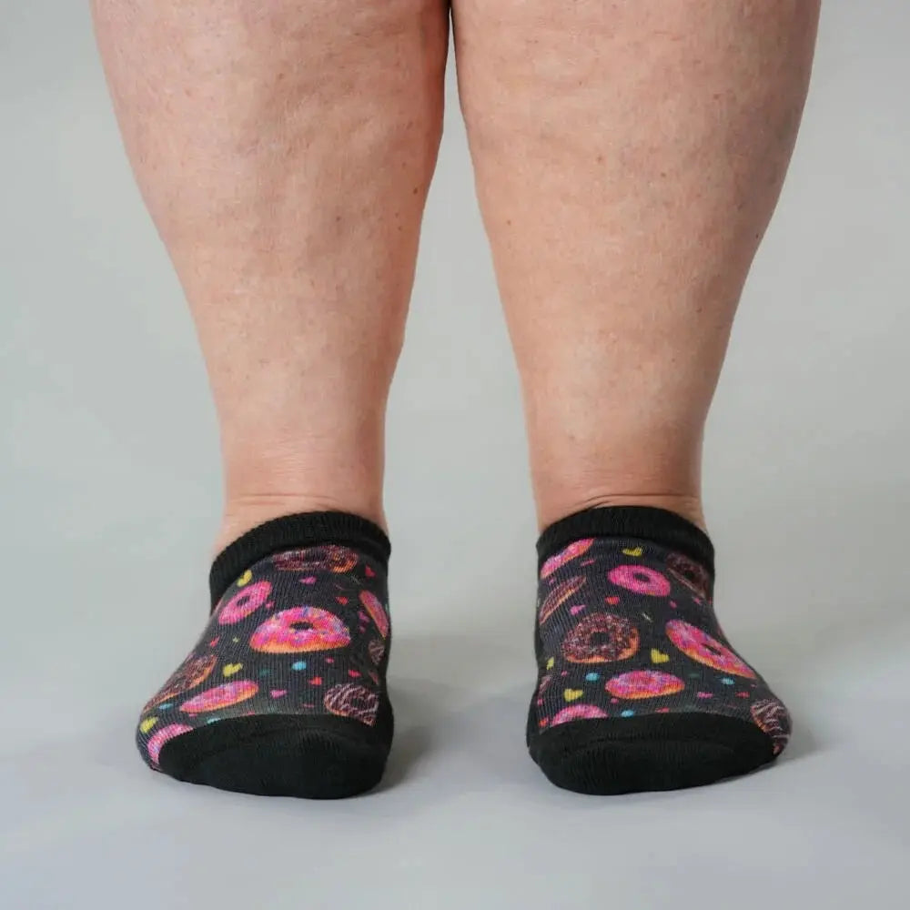 Peace ankle socks - soft bamboo fabric detail