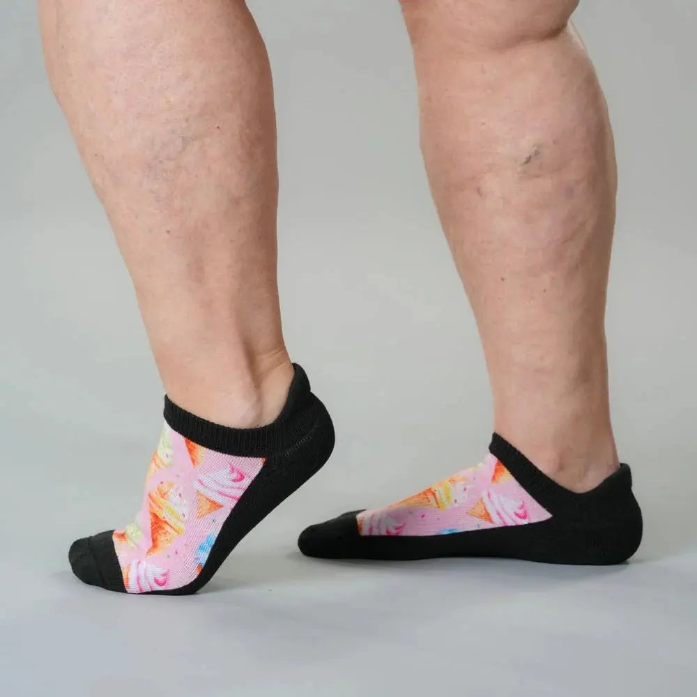Sunny Days ankle socks - breathable moisture-wicking knit