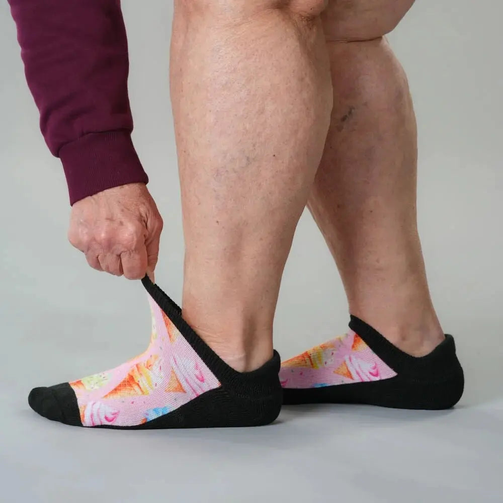 Sunny Days ankle socks - no tight elastic comfort band