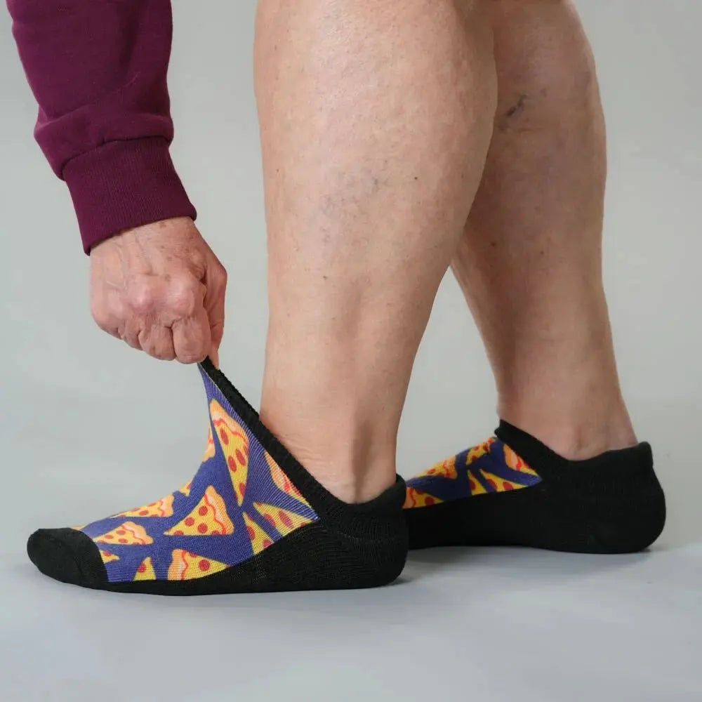 Pastel Reef ankle socks - no tight elastic comfort band