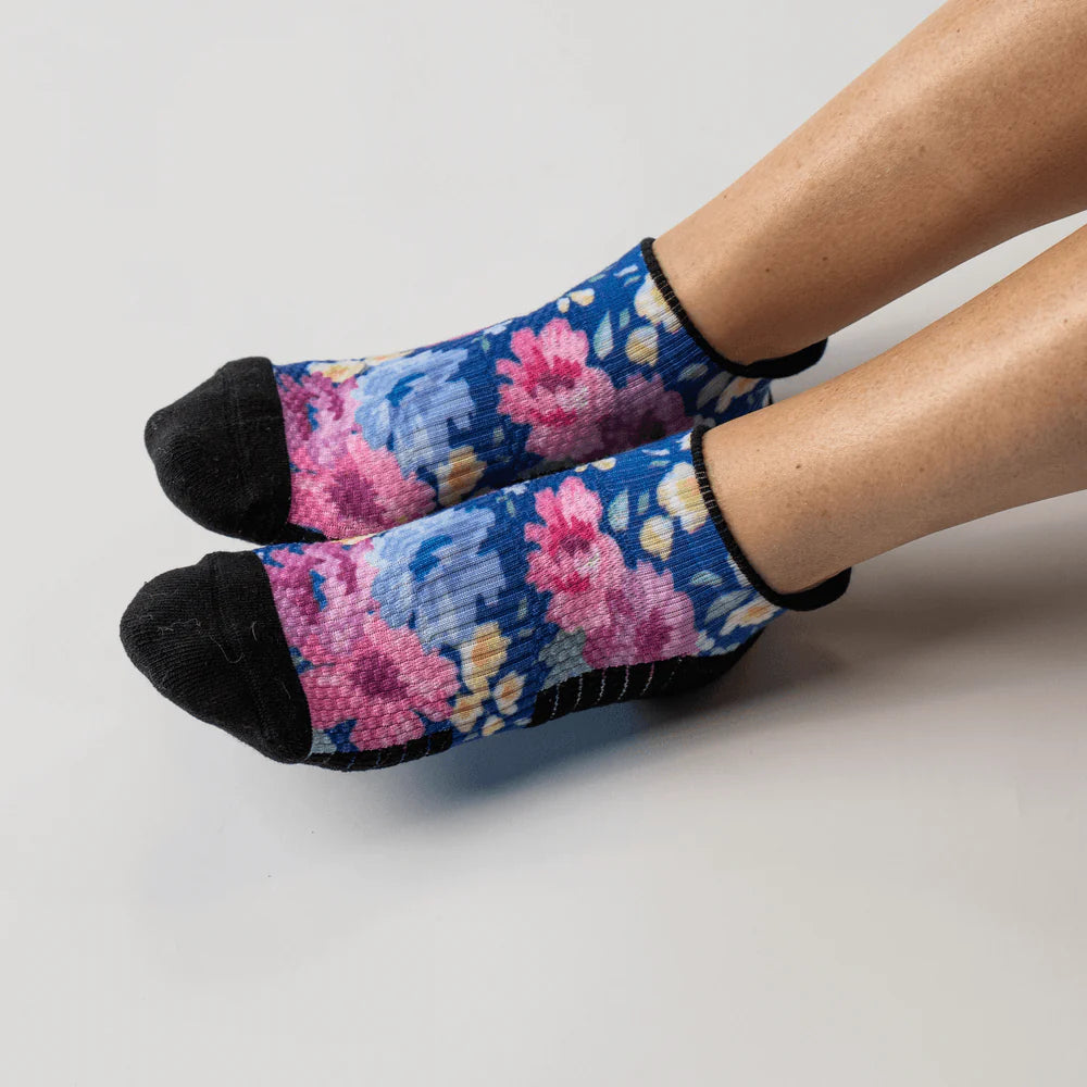 Floral Ankle Compression Socks