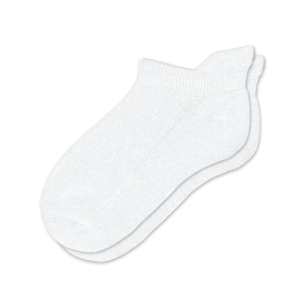 White ankle socks for daily wear - soft bamboo comfort