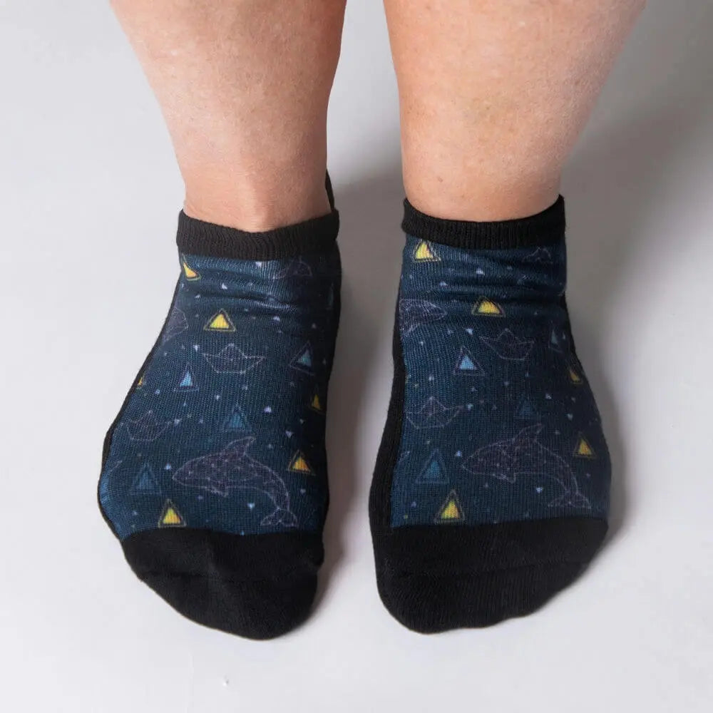 Flower Friends ankle socks - soft bamboo fabric detail
