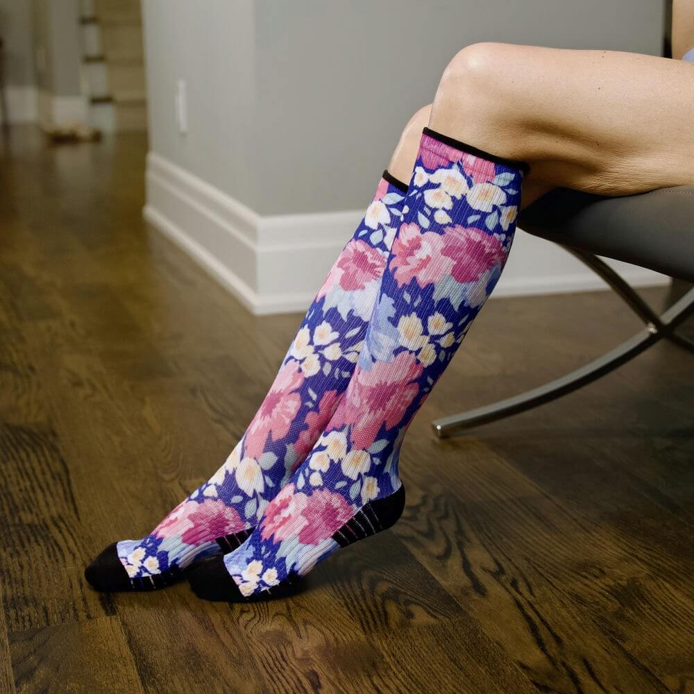 Floral Compression Socks