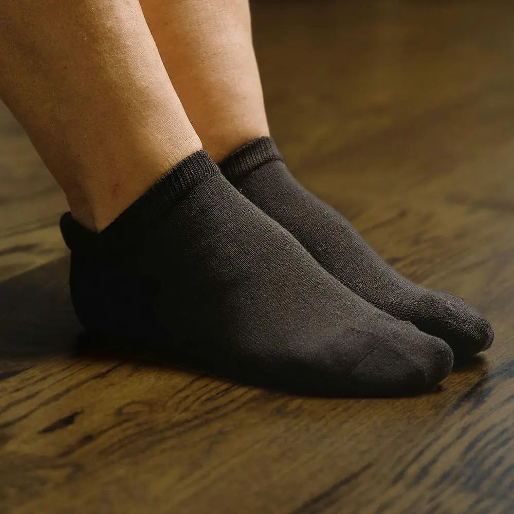 Black ankle socks - no tight elastic comfort band