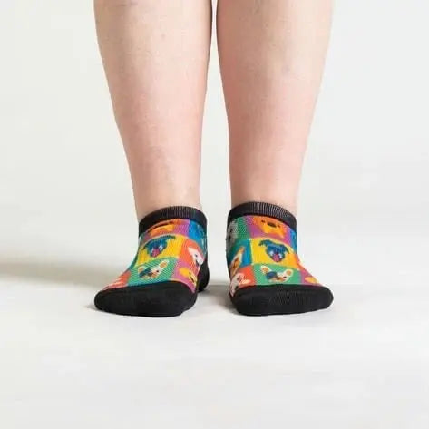 Celestial Moon ankle socks - soft bamboo fabric detail