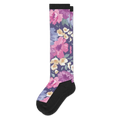 Floral EasyStretch non-binding socks - wide calf comfort