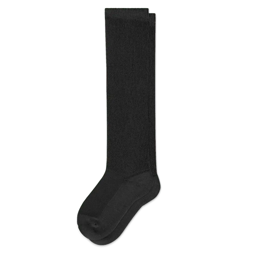 Black EasyStretch non-binding socks - wide calf comfort