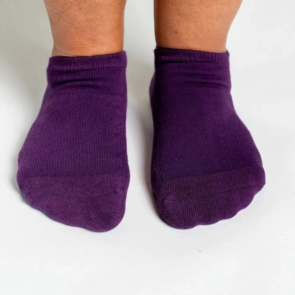 Cats In Boxes ankle socks - soft bamboo fabric detail