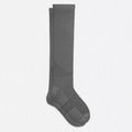 Gray Compression Stockings for Wide Calf | Knee High