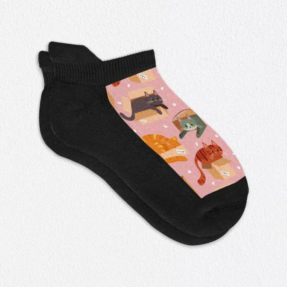 Paws n Bones Ankle Socks - Dog Pattern for Pet Lovers