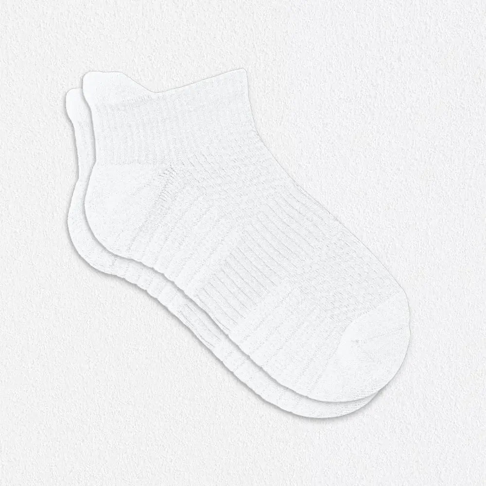 White Ankle Compression Socks for Nurses | 14 mmHg