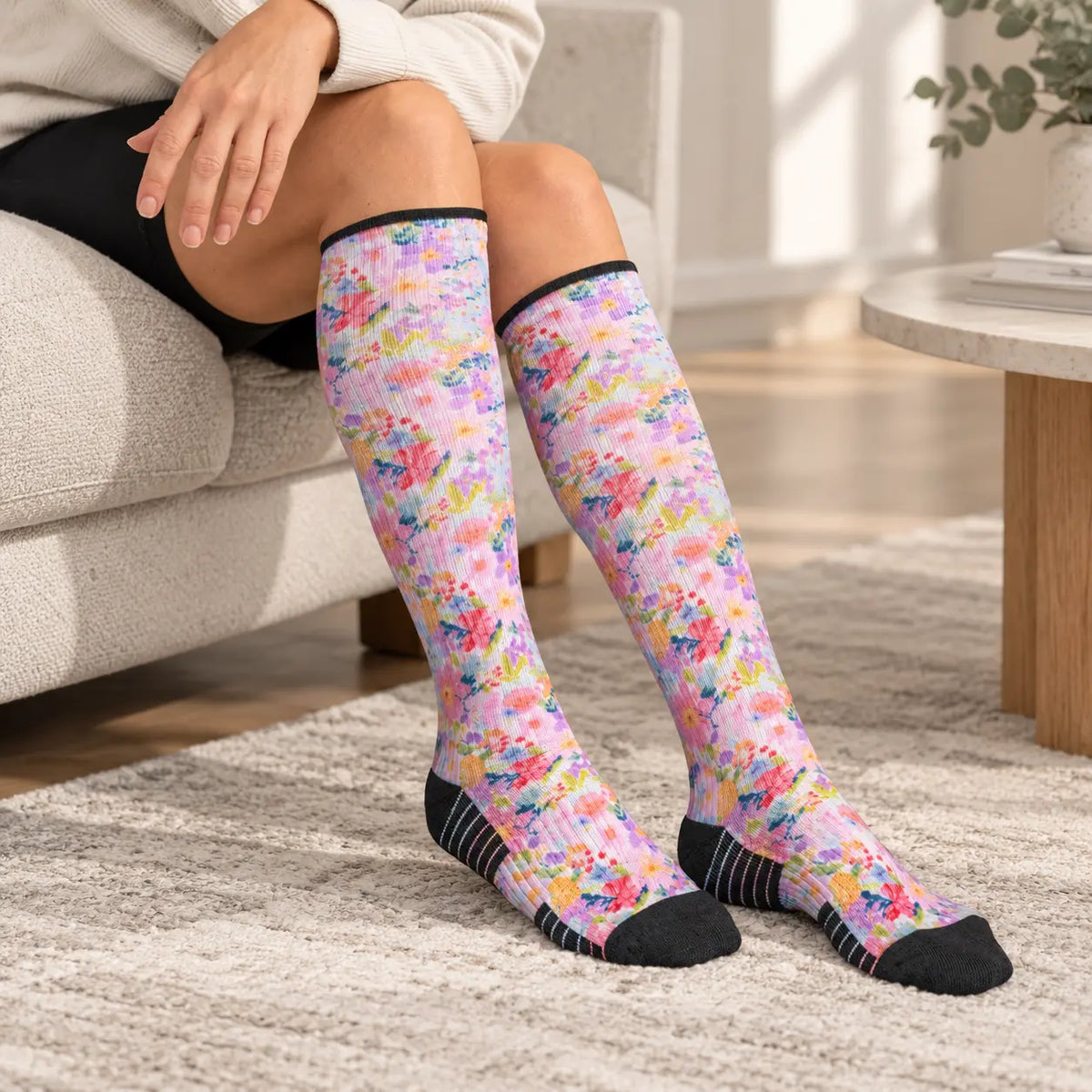 Bouquet Compression Stockings for Daily Wear | 12-15 mmHg