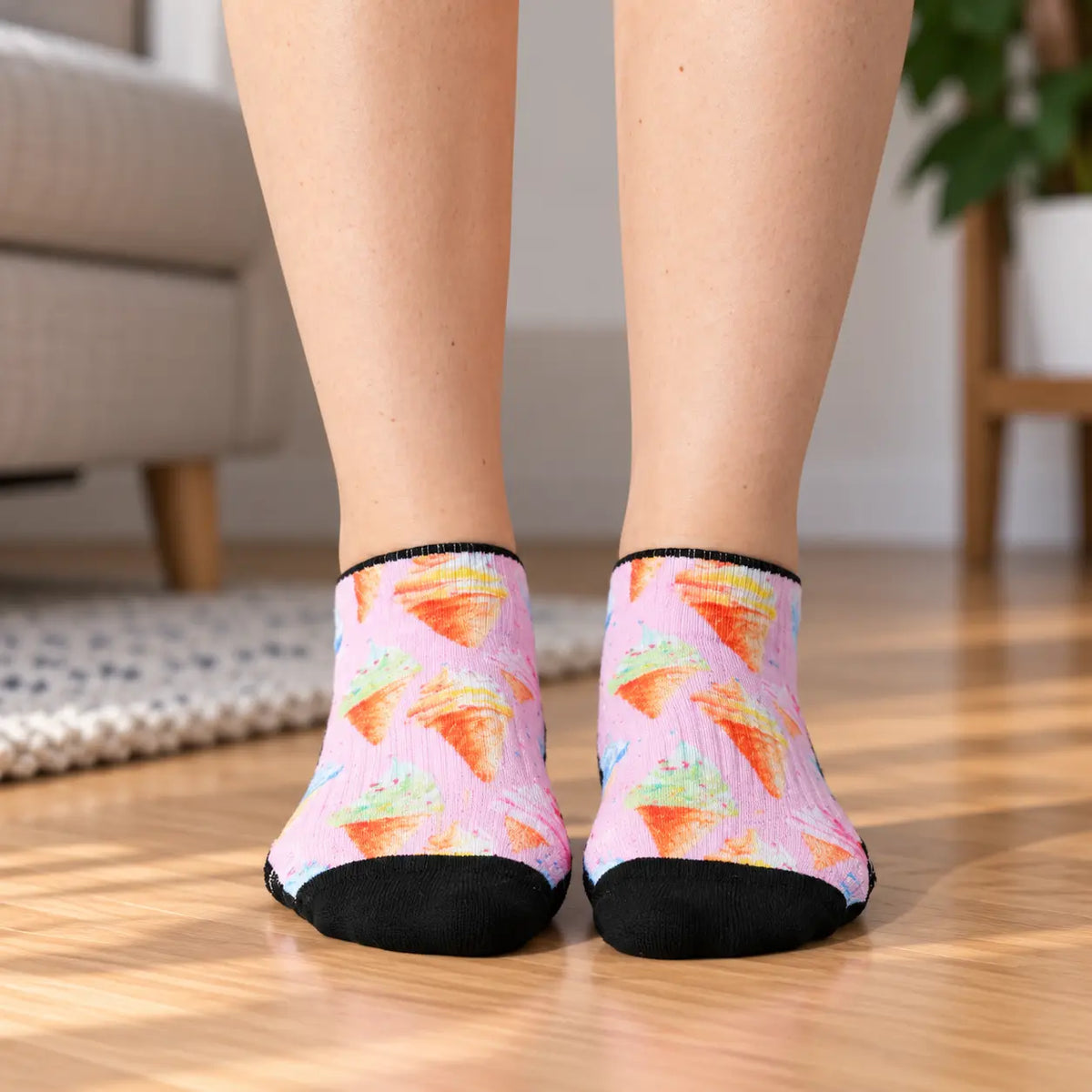 Voysox Soft Serve Ankle Compression Socks, 14 mmHg Gentle Support