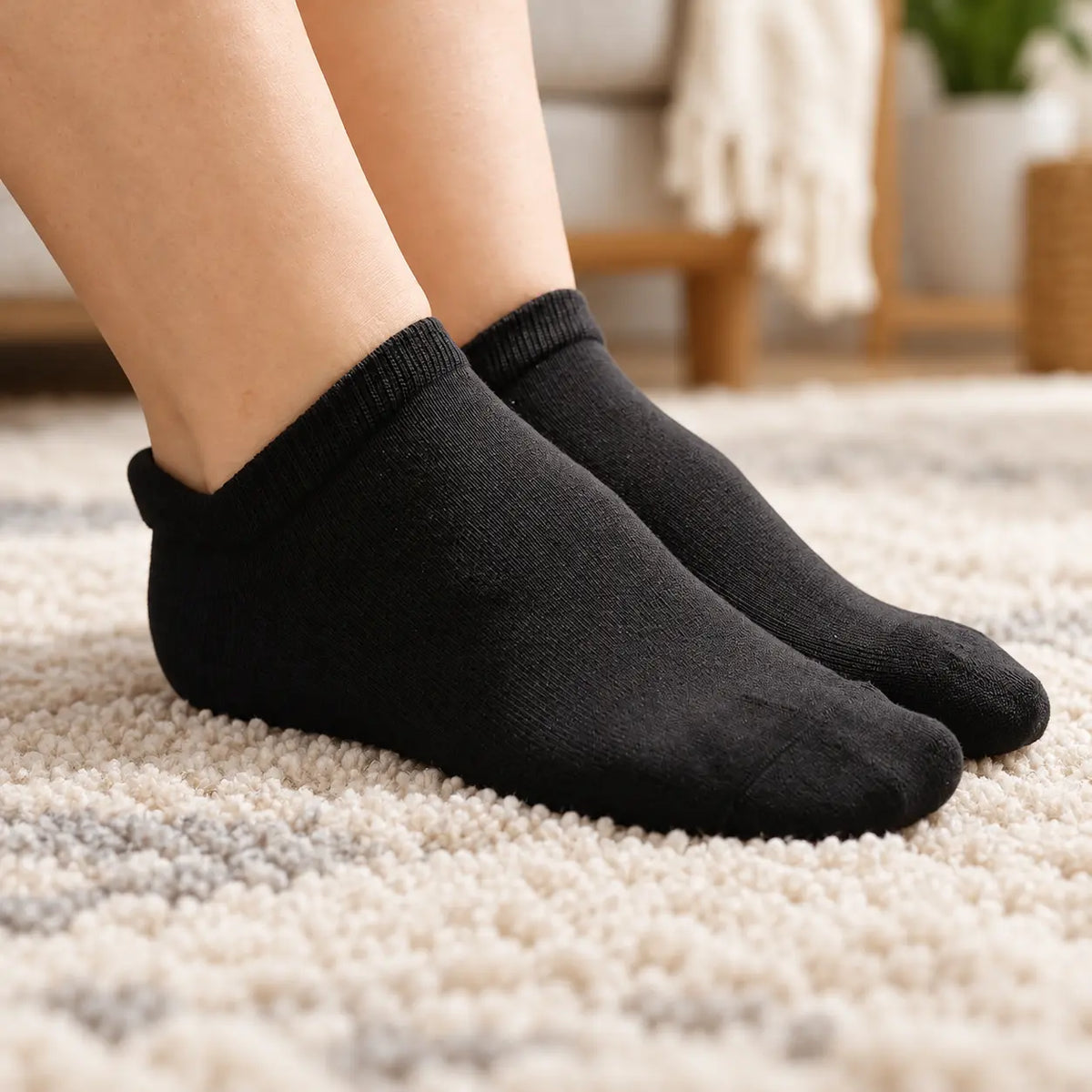 Black Ankle Socks for Men - Everyday Comfort