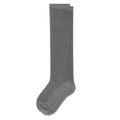 Gray EasyStretch non-binding socks - wide calf comfort