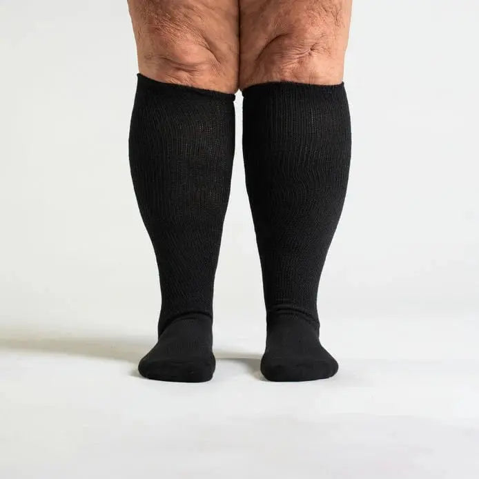 Black EasyStretch socks - triple padded sole