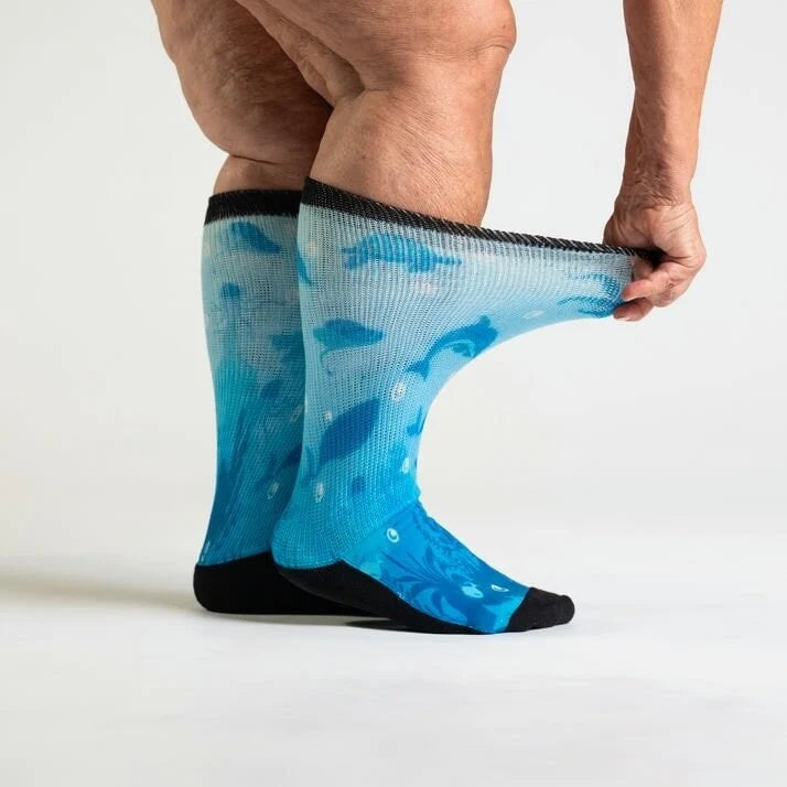 Deep Sea EasyStretch™ Non-Binding Knee High Socks | Voysox
